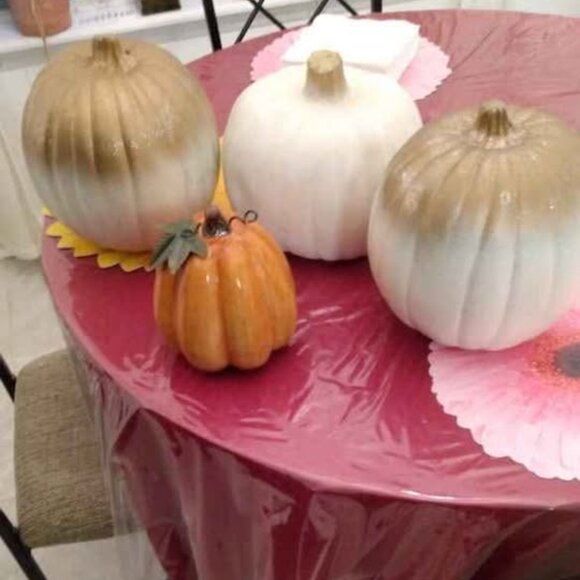 Bundle Decorative Pumpkins Table Scape Thanksgiving Halloween Fall Decor - Picture 7 of 7